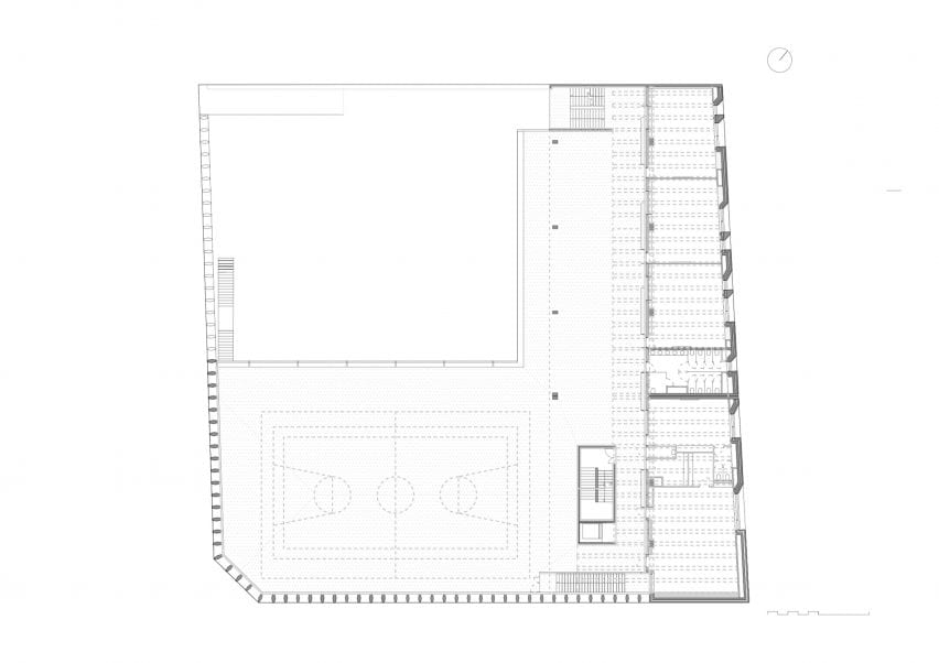 First floor plan of the school