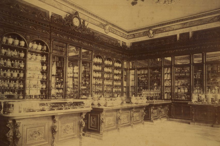 The interior of the original building