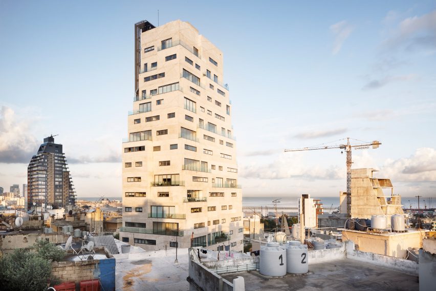 Exterior of Aya Tower in Beirut by SOA Architectes