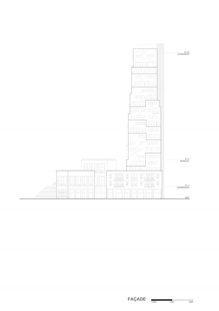 Aya Tower elevation