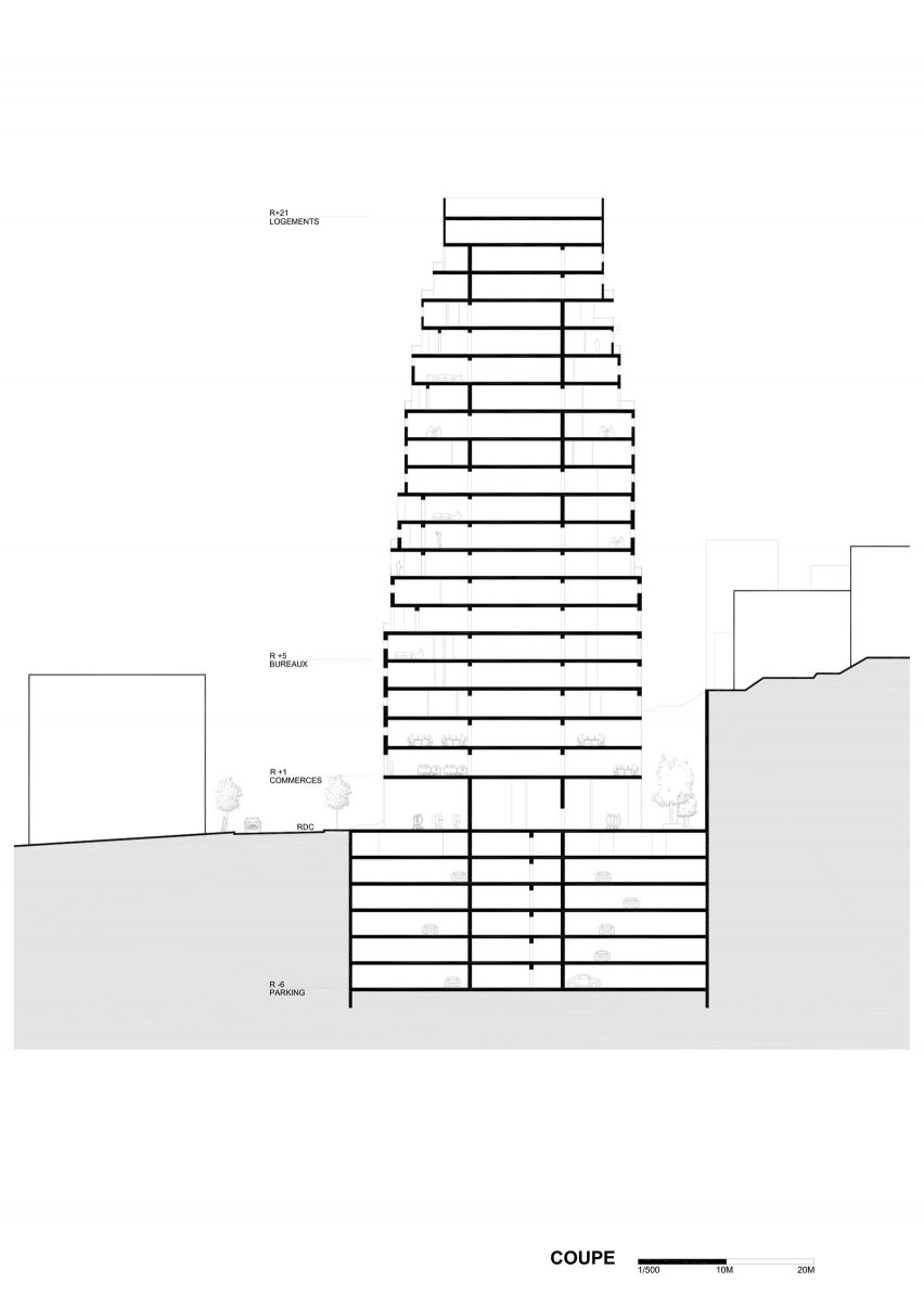 Aya Tower section