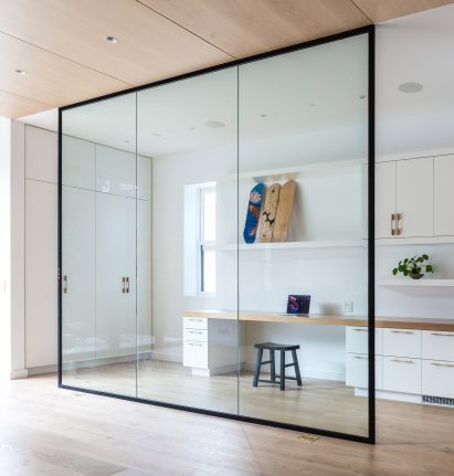 Internal glass window in Beaconsfield Residence