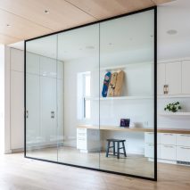 Glazed wall inside Toronto house