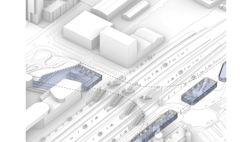 Plans for Vasteras Travel Center by BIG