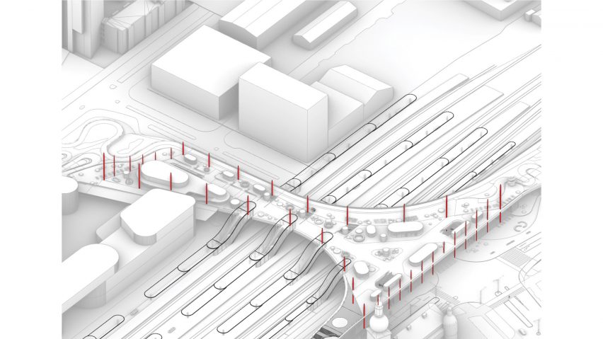 Plans for Vasteras Travel Center by BIG