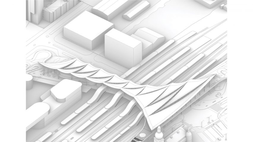 Plans for Vasteras Travel Center by BIG