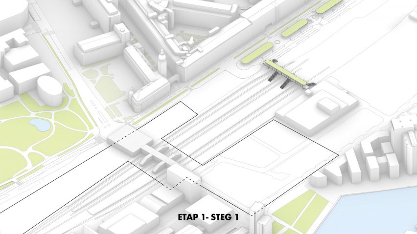 Plans for Vasteras Travel Center by BIG