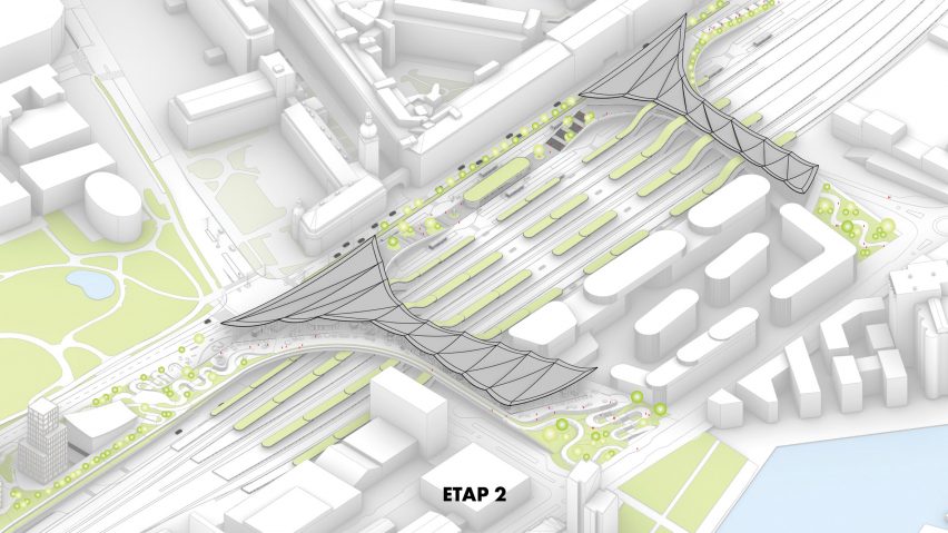 Plans for Vasteras Travel Center by BIG