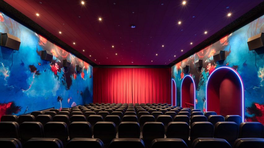 Blauer Stern cinema interior