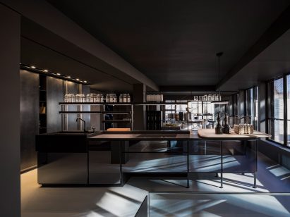 Kitchen in the Boffi De Padova Chelsea showroom