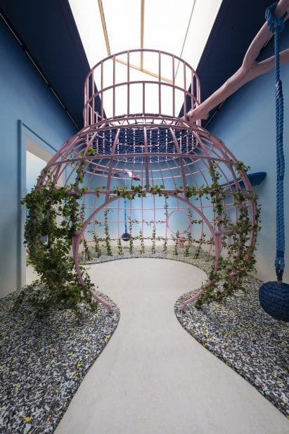 A playground installation