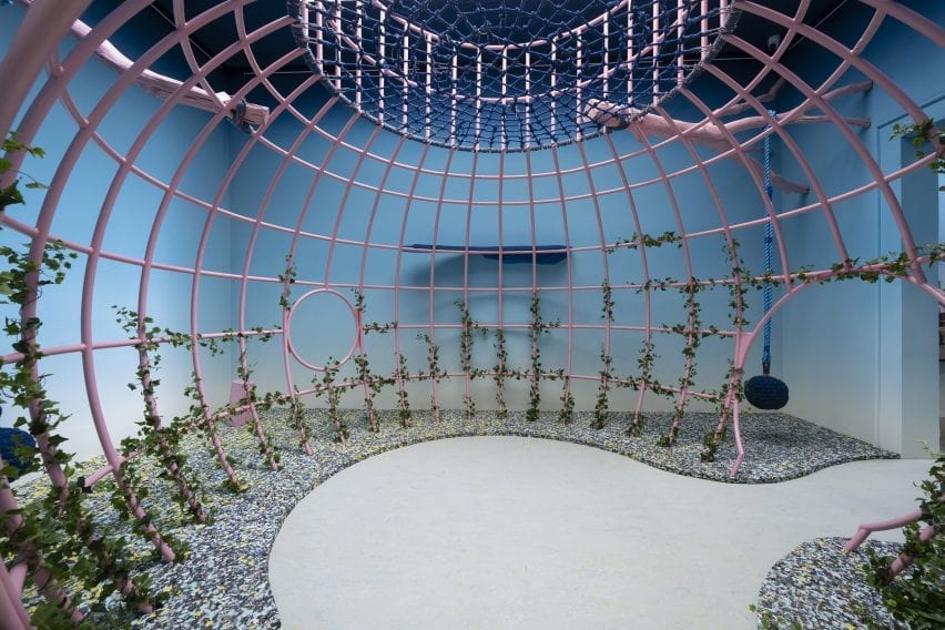 A playground-like installation at the Venice Architecture Biennale