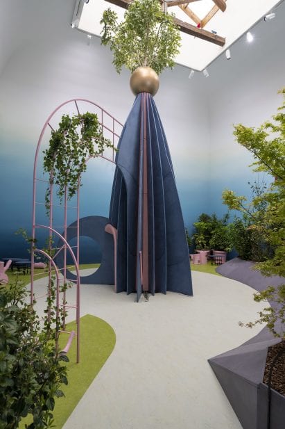 An installation inside the British Pavilion at Venice Architecture Biennale