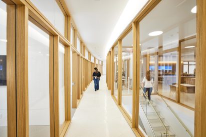 Bright white and wooden interiors