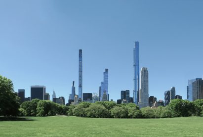 Central Park Tower overlooking Central Park in New York