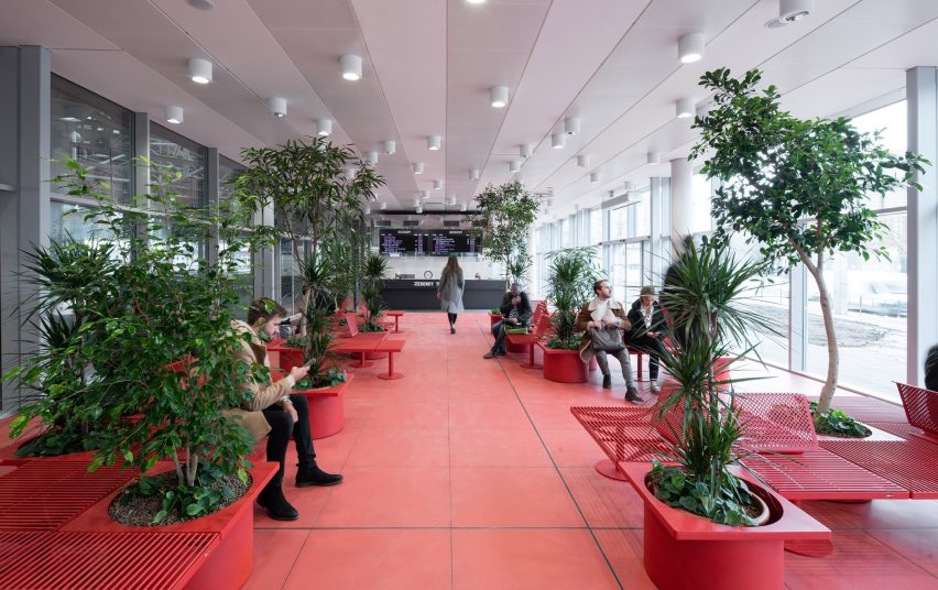 Waiting area of Zvonarka bus terminal by Chybik + Kristof