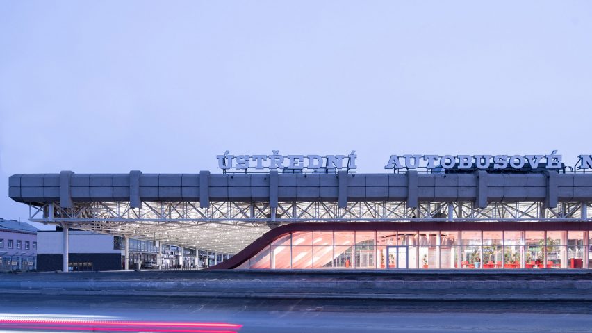 Exterior of Zvonarka bus terminal by Chybik + Kristof