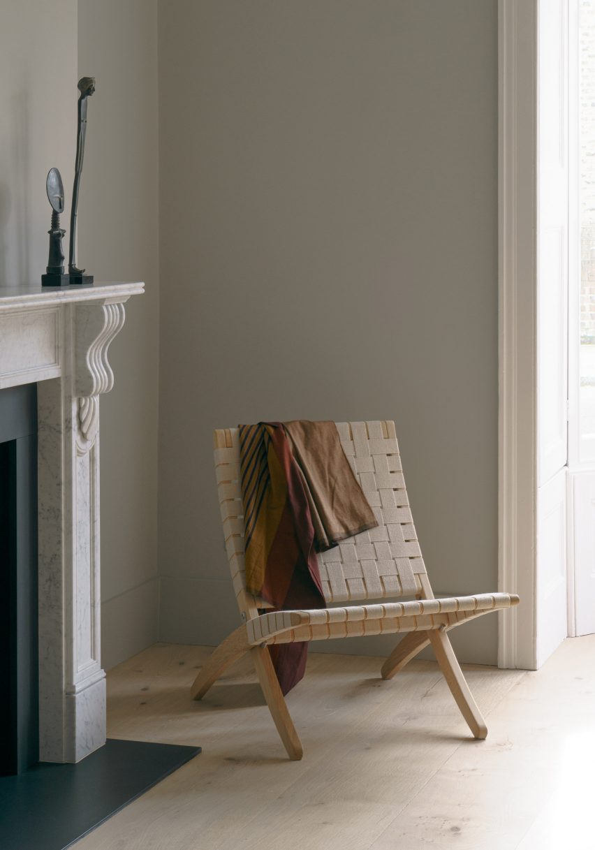 The home has a neutral palette