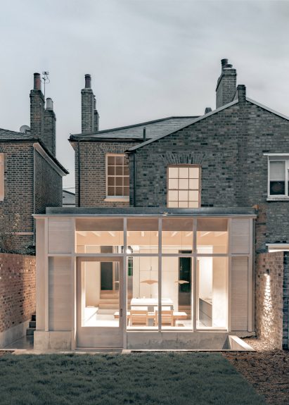 Exterior view of Concrete Plinth House