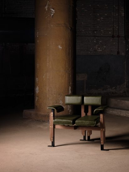 A spineless chair at a Montreal exhibition
