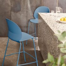 Blue NO2 Recycle chair by Fritz Hansen and Nendo