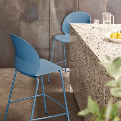 Blue NO2 Recycle chair by Fritz Hansen and Nendo