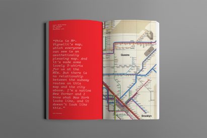 Book on the New York subway map design by Gary Hustwit 