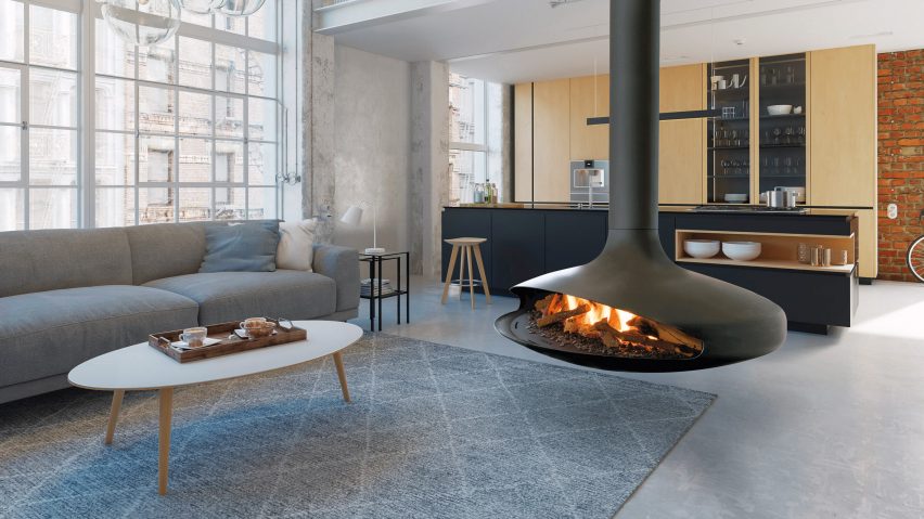 Gas Gyrofocus fireplace by Focus