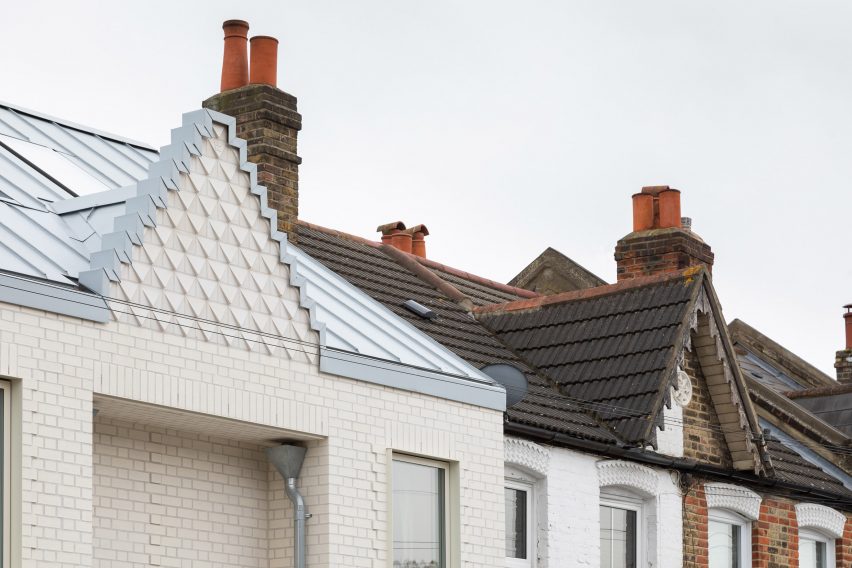 The roofline of the Ghost Houses by Fraher & Findlay
