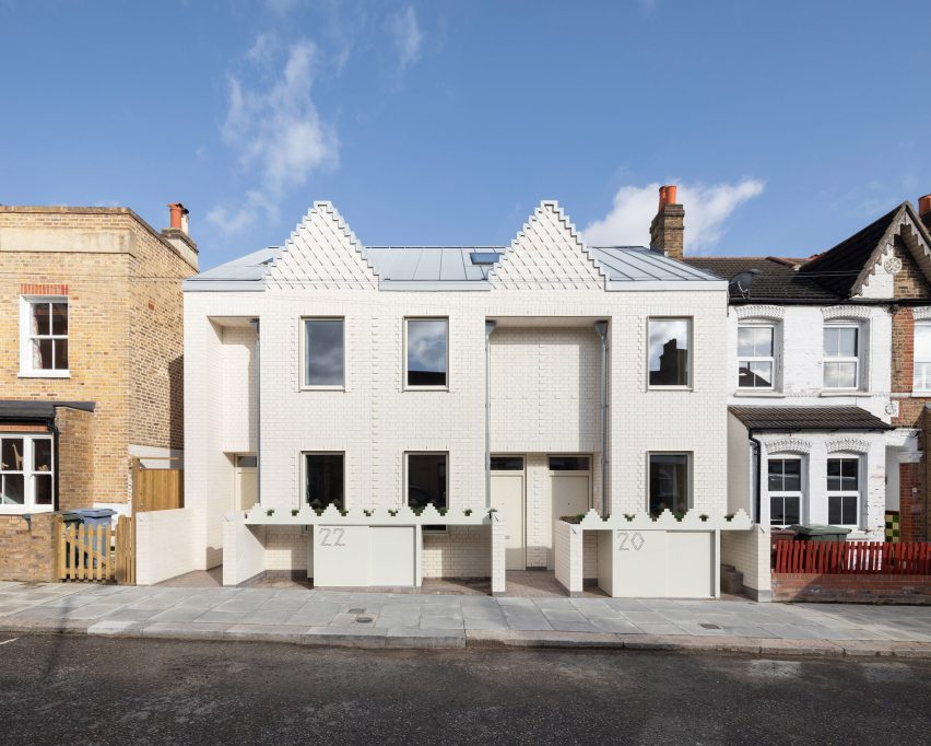 The exterior of the Ghost Houses by Fraher & Findlay