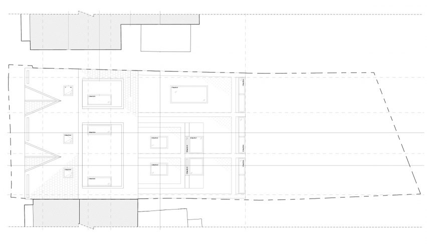 The roof plan of Ghost Houses by Fraher & Findlay