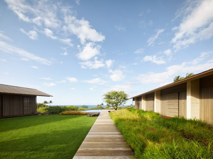 Pathway between Hale Mau'u buildings