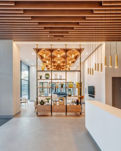 The interiors at Ten Degrees have a neutral look