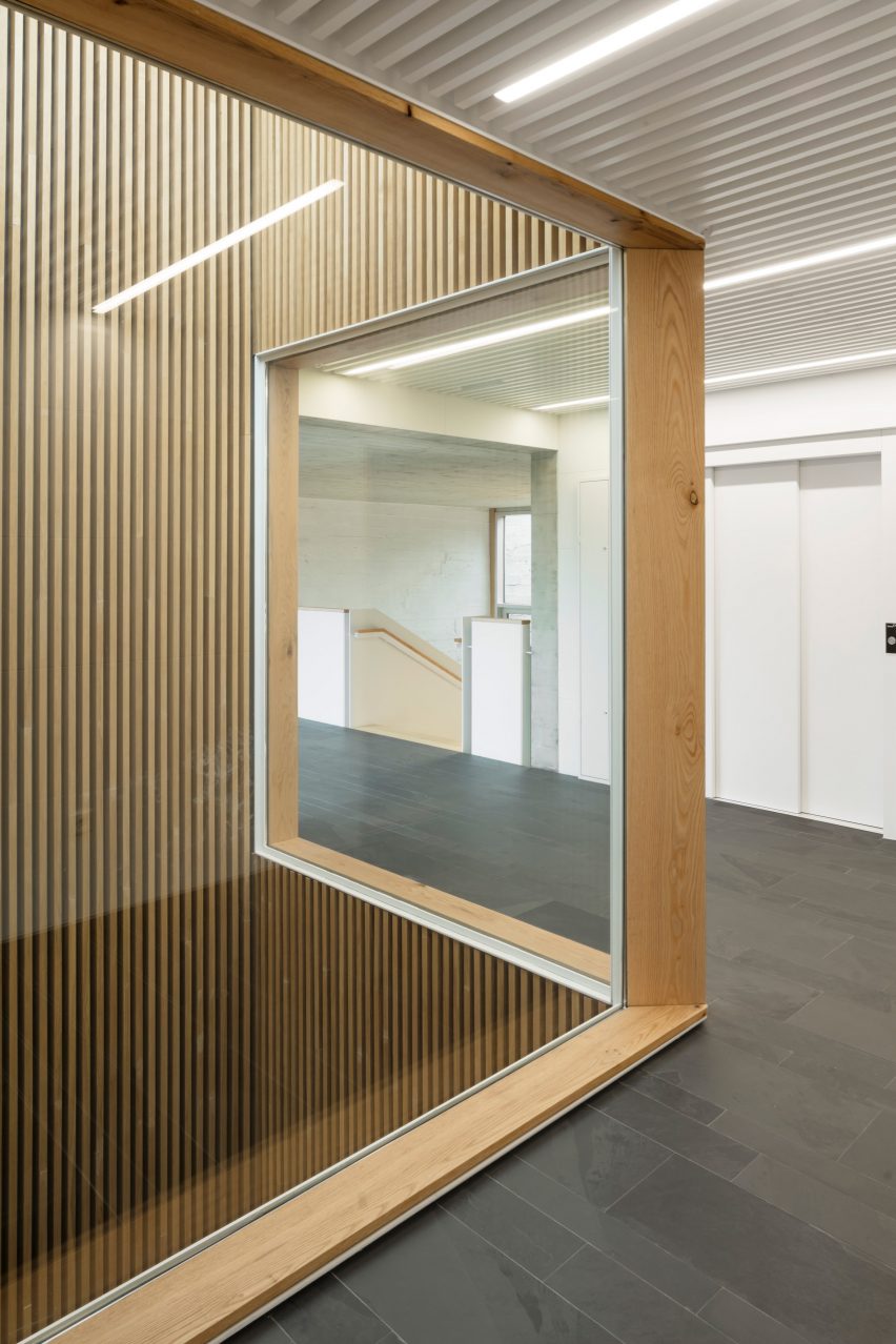 Floor-to-ceiling windows connect spaces