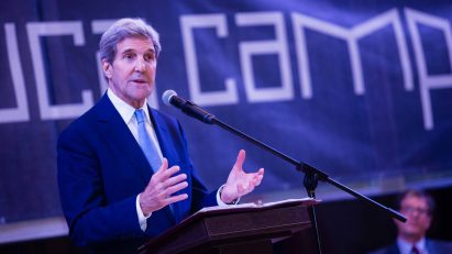 John Kerry at the opening of the American University