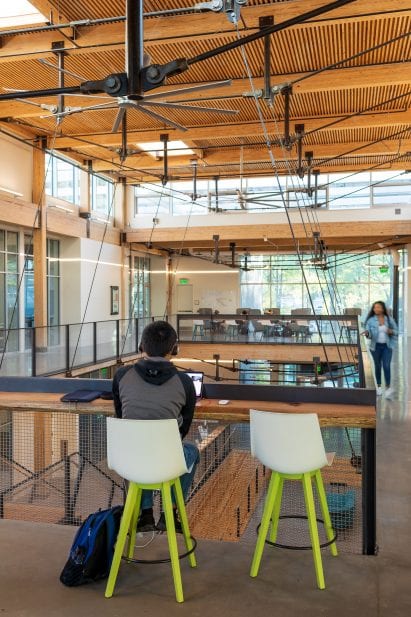 The university building is highly sustainable