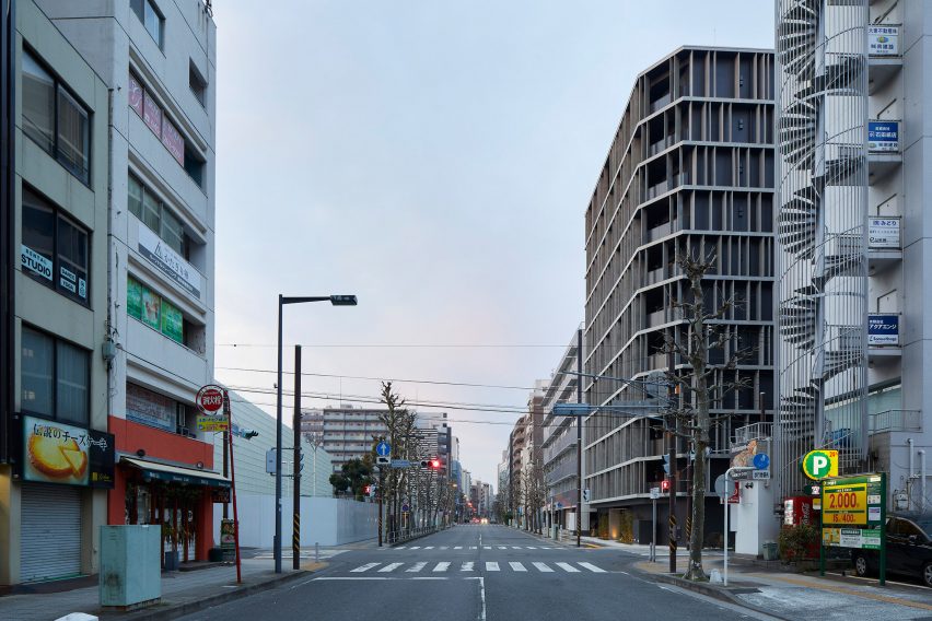 The building is located on a wide street