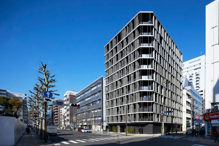 Terraces wrap around the building