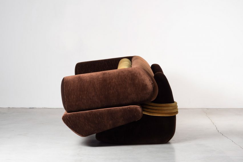 Transformers sofa resembling an abstracted robot