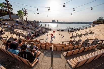 The 700-person amphitheatre on Little Island