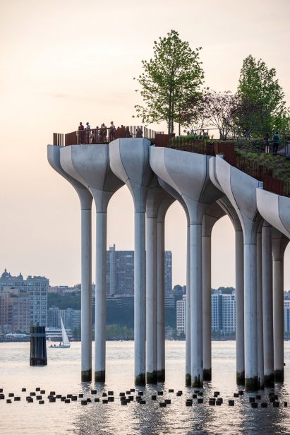 Viewpoint of Little Island in New York