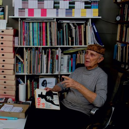 Ken Garland in his studio