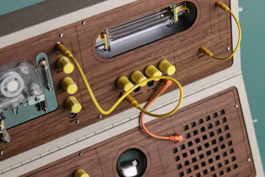 T-Rex Replicator tape echo and Doepfer A-199 spring reverb effects on a custom synthesiser