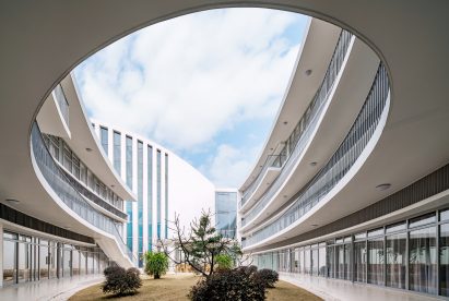 Courtyard in Chinese church