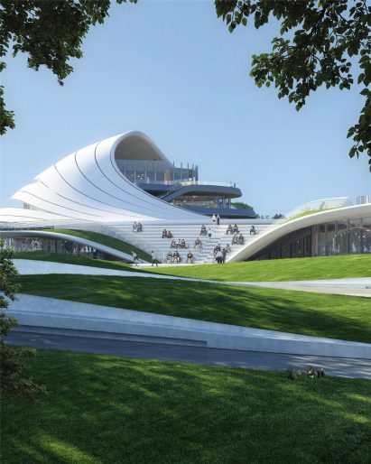 Jiaxing Civic Centre has amphitheatre-style seating
