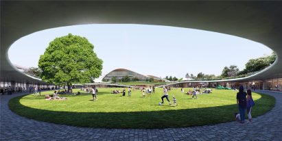 MAD designed the lawn as a public park