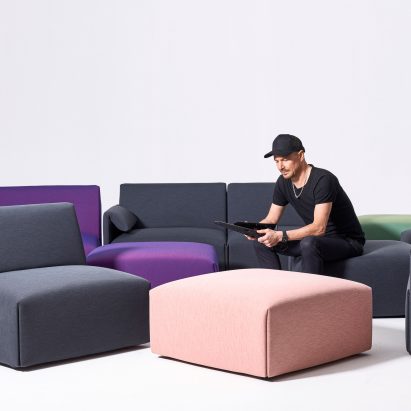 Stefan Diez’s Costume sofa for Magis is designed to “rethink the traditional sofa system”