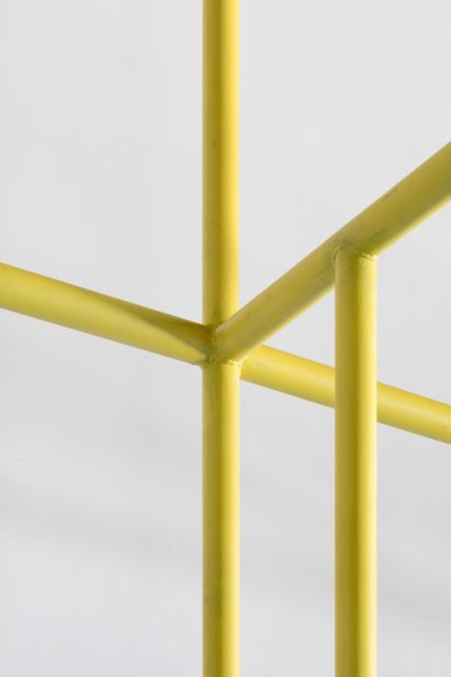 Poles join together at corners