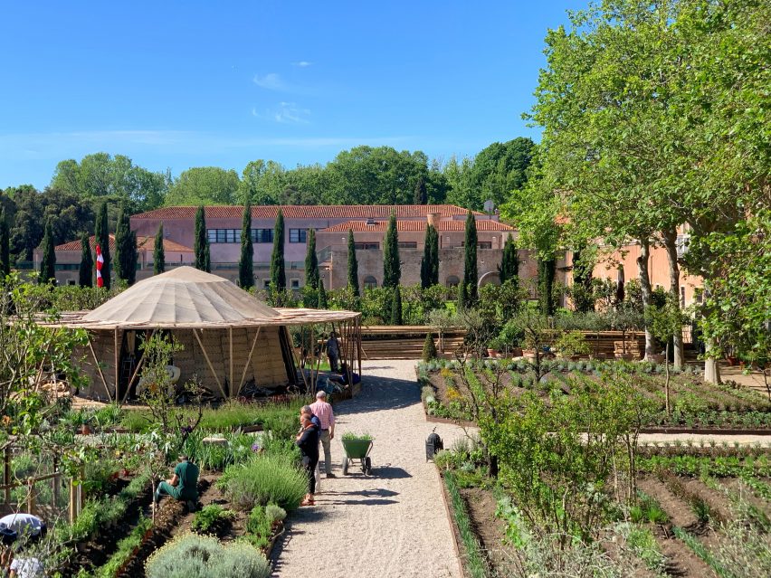 The Majlis and garden at Venice Architecture Biennale