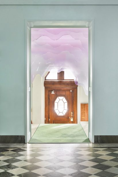 Art installation made from plexiglass